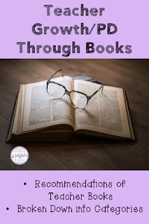 Teachers are expected to grow their expertise through professional development. This post shares books for educators that will actually make a difference in the classroom. Books are broken down into categories ranging from memoirs to subject specific areas. Find out how these books have made a difference in the classroom of this frazzled teacher and will hopefully do the same for you! #confessionsofafrazzledteacher #teachers #professional development {Elementary Teachers, Middle School Teachers}