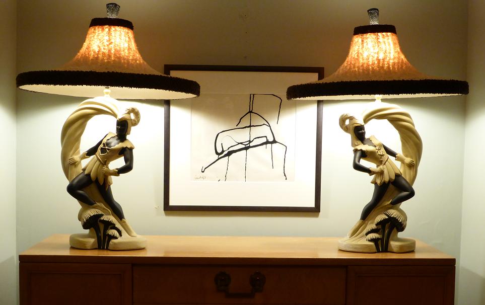 MICHAEL THOMAS Continental Art Co. Figural Lamps