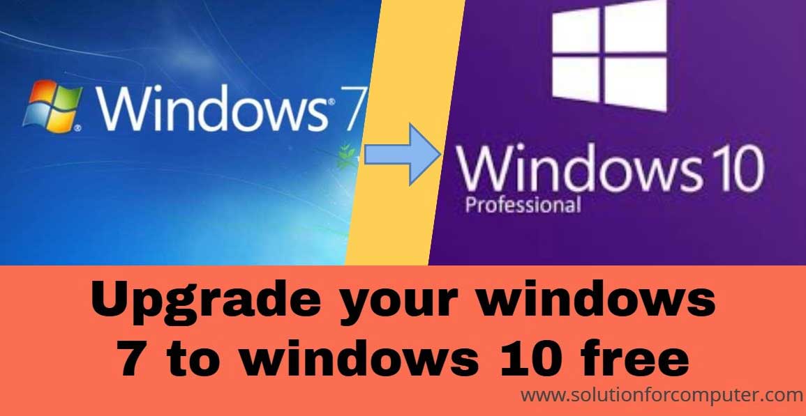 upgrade windows 10 using 7 pro key