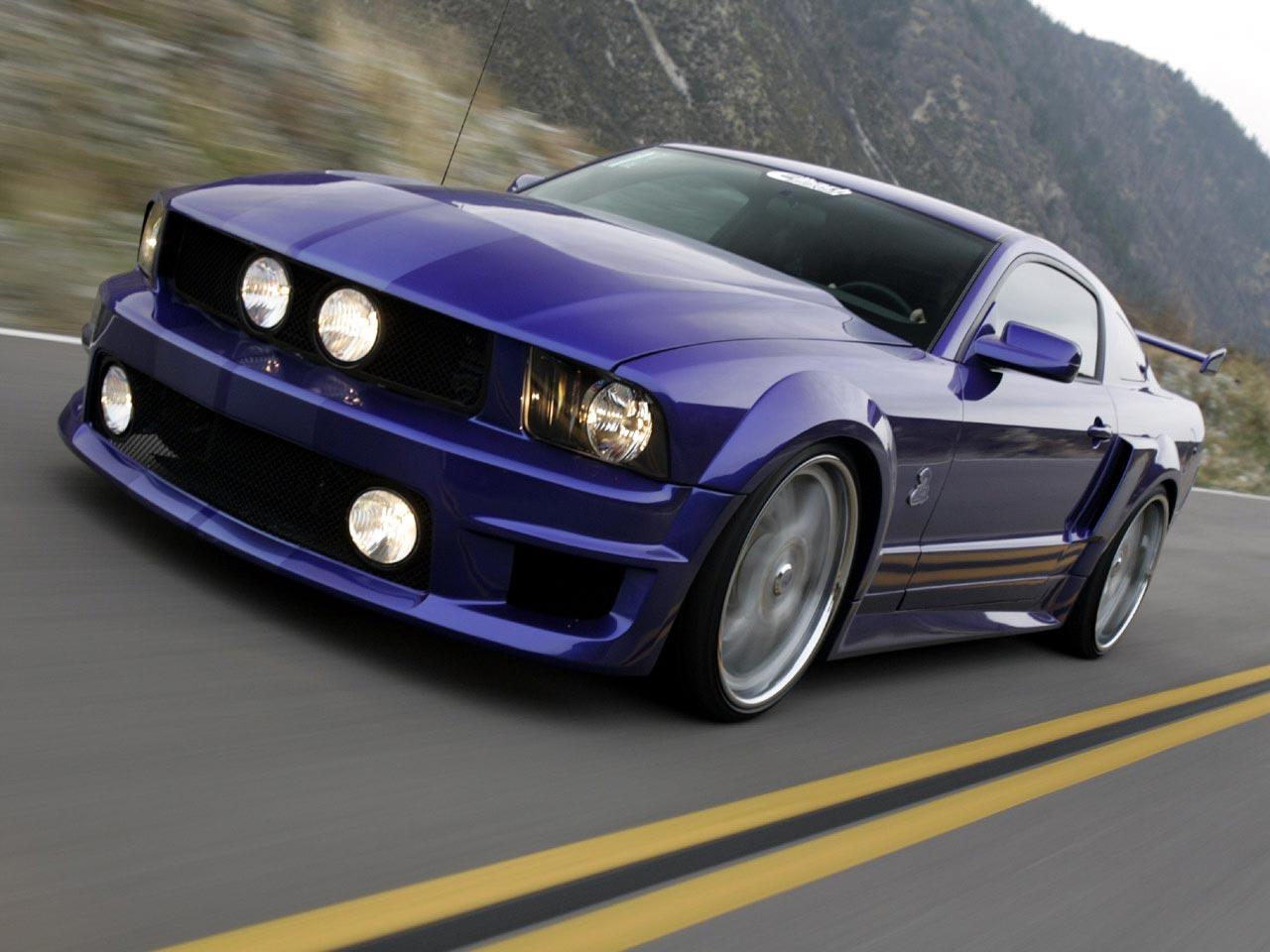 Gambar Mobil Mustang GT Blue