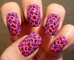 nail leopard nails 80s cheetah nailpolish stylish designs swatches pink pouted miss