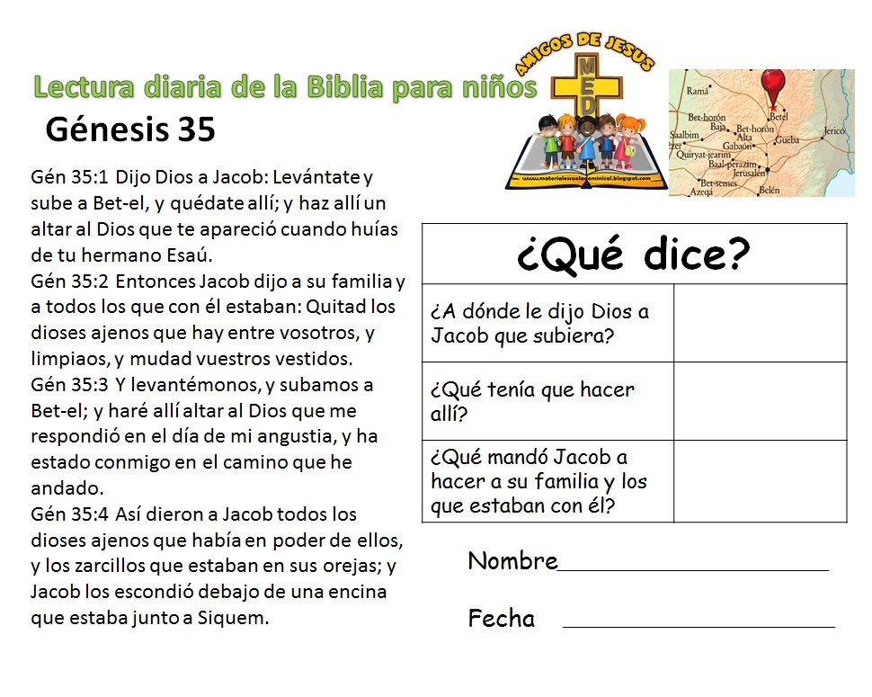BLOG MED Amigos de Jesús DIA A DIA LECTURA DE LA BIBLIA (semana treinta)