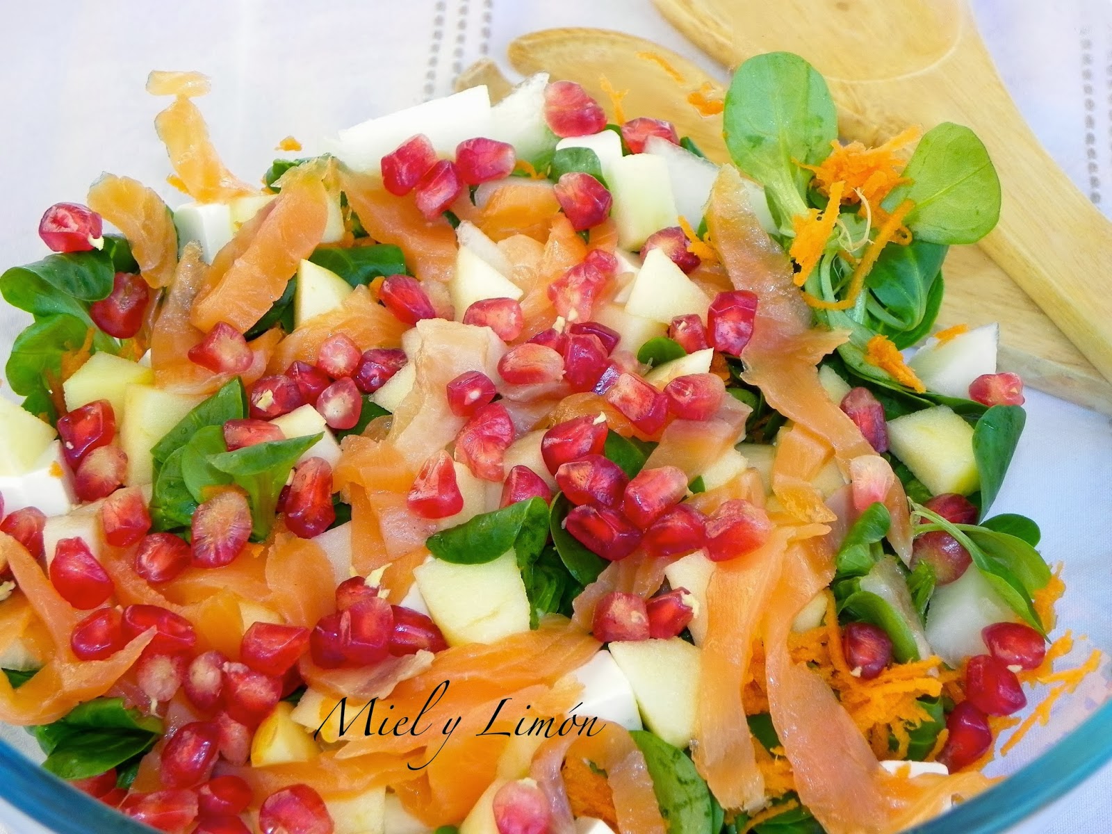 Miel y Limón Recetas: ENSALADA DE NAVIDAD (5 SP/ración)