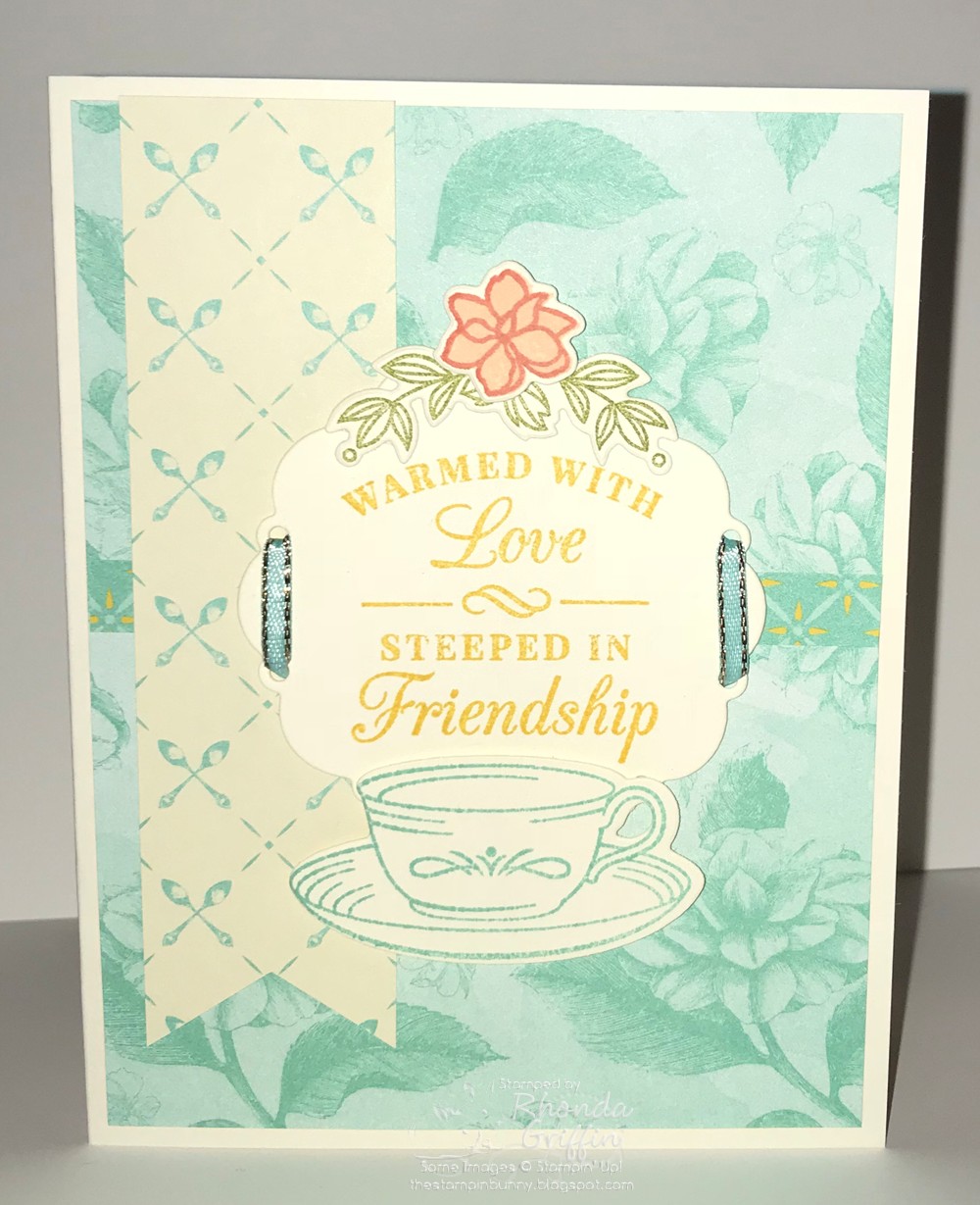 The Stampin Bunny Time For Tea Stampin Up Tea Room Card
