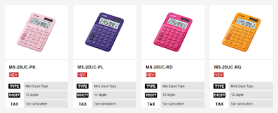 Casio My Style Colorful Calculator, Kalkulator Warna-Warni yang Stylish dan Dinamis