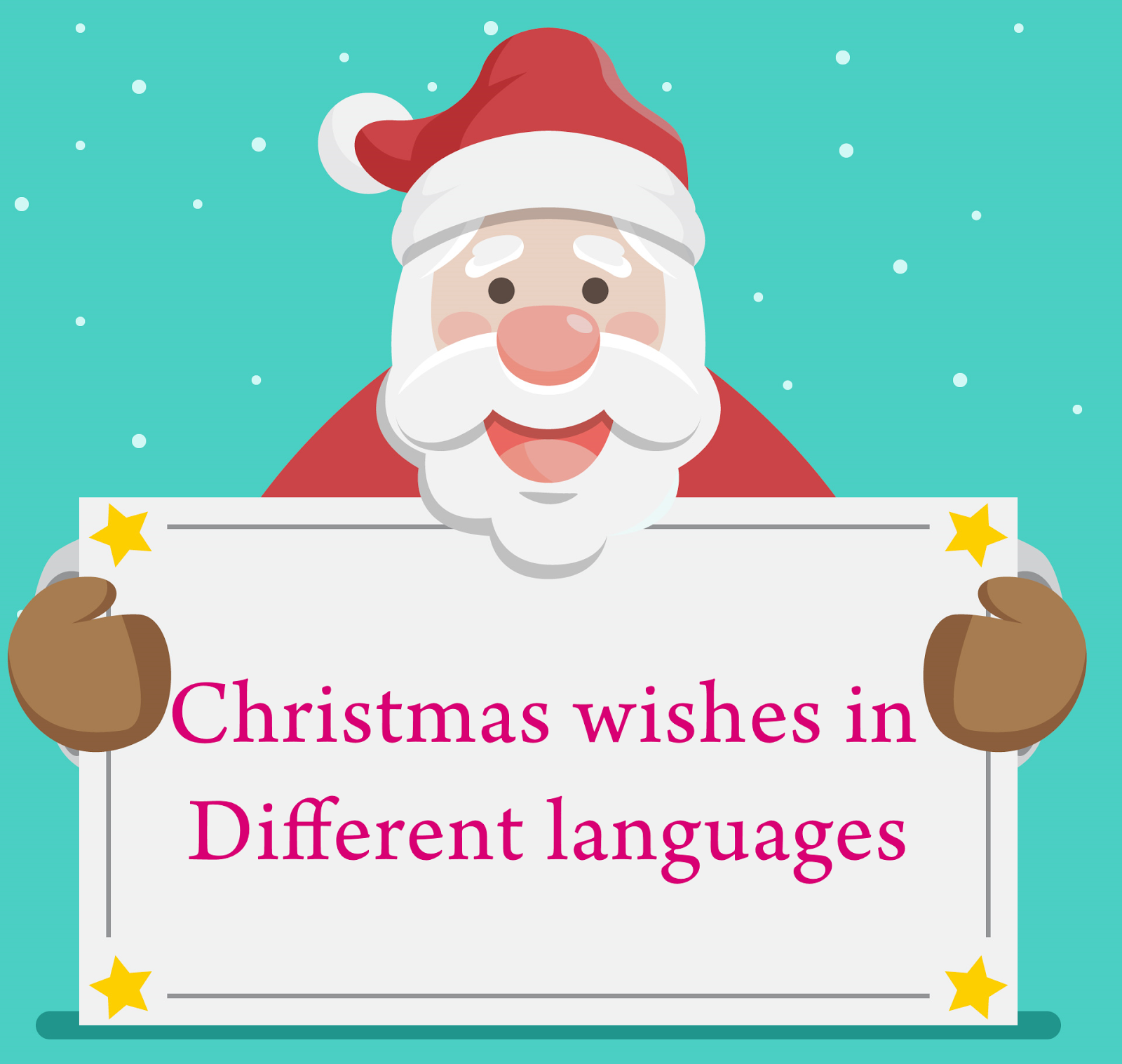 Top 10 Christmas wishes in Different languages - Thanksgiving Day