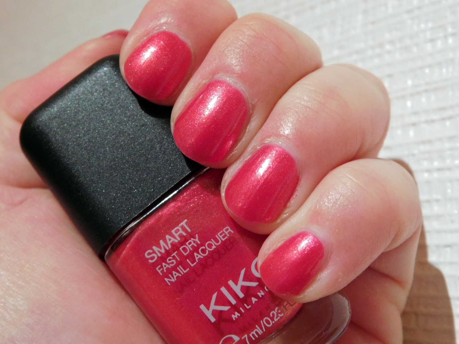 Pretty Perfect Beauty Notd Kiko Milano Smart Nail Lacquer 19 Pearly Hot Pink