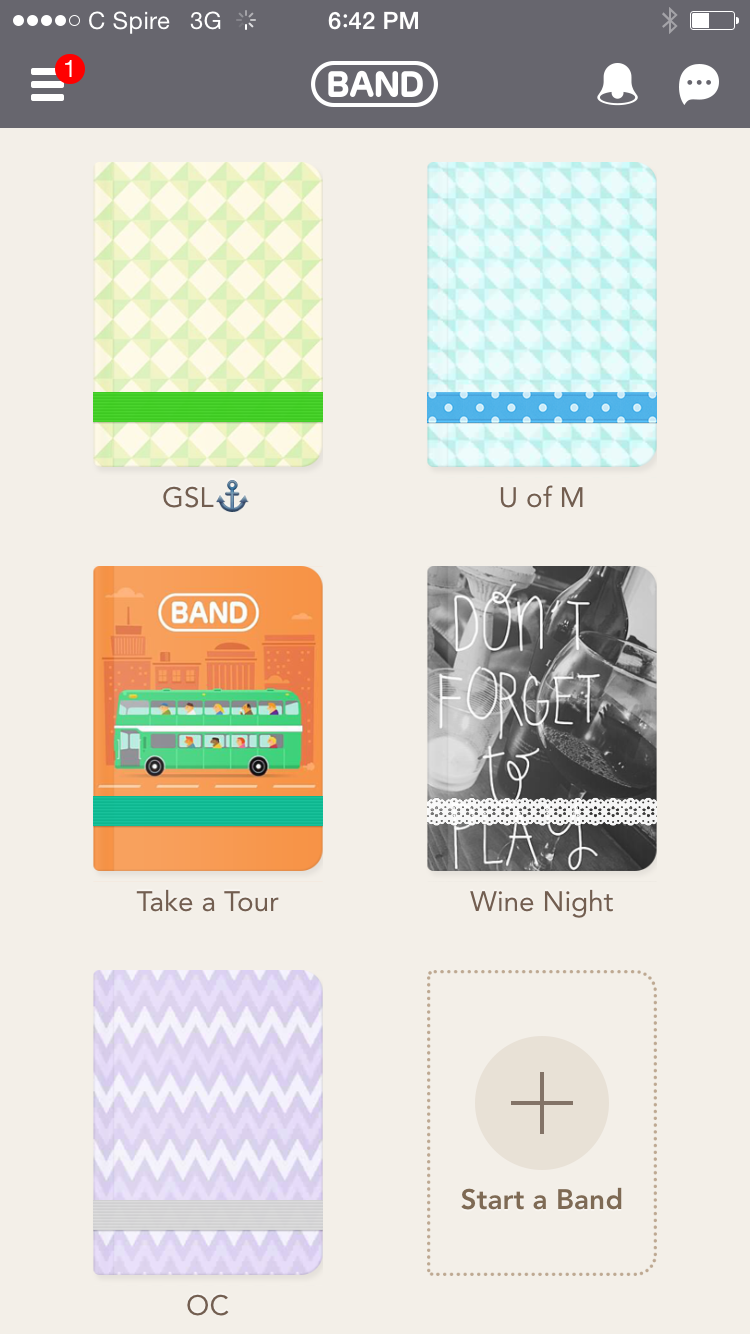 Organized Charm BAND App