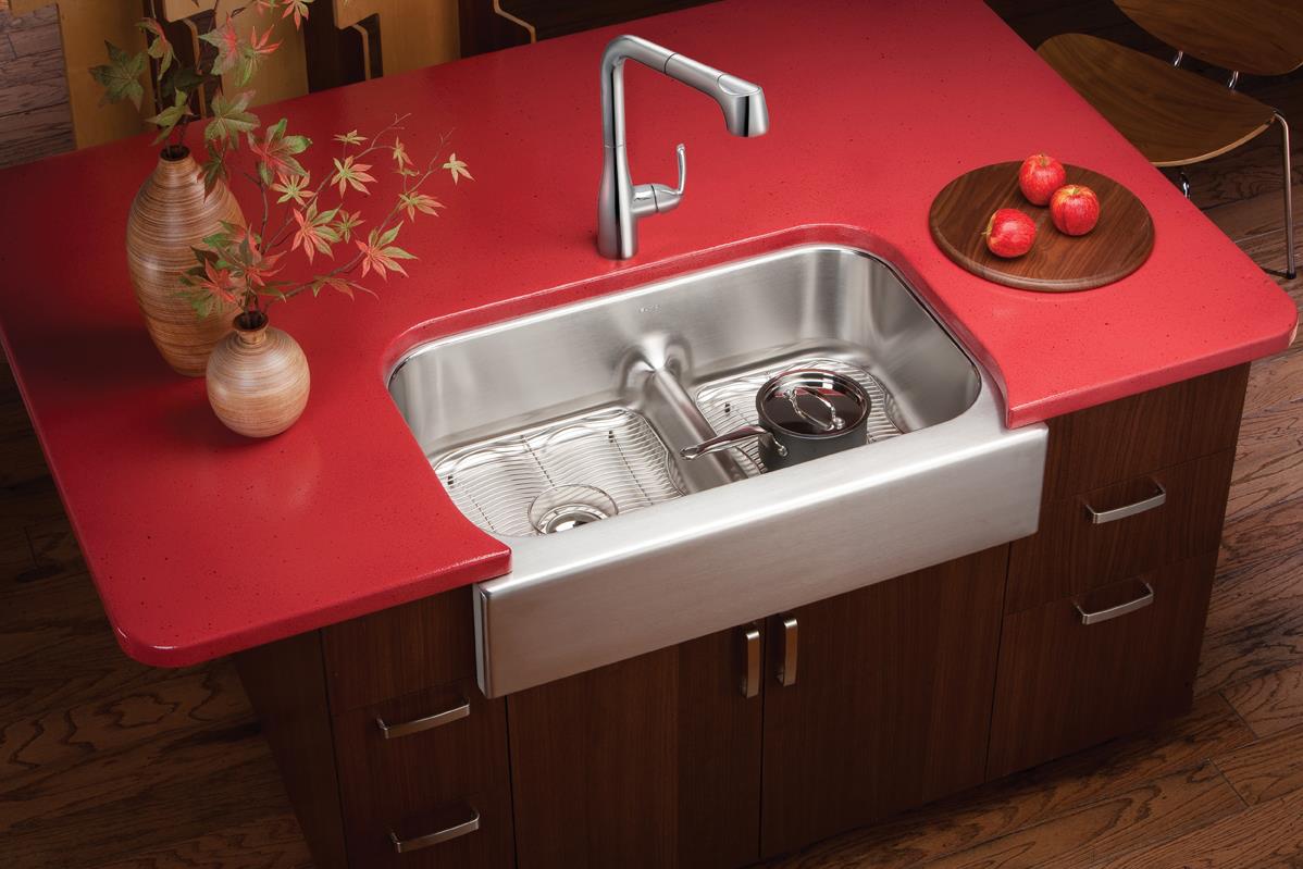 the Bath Showcase Elkay sinks + faucets