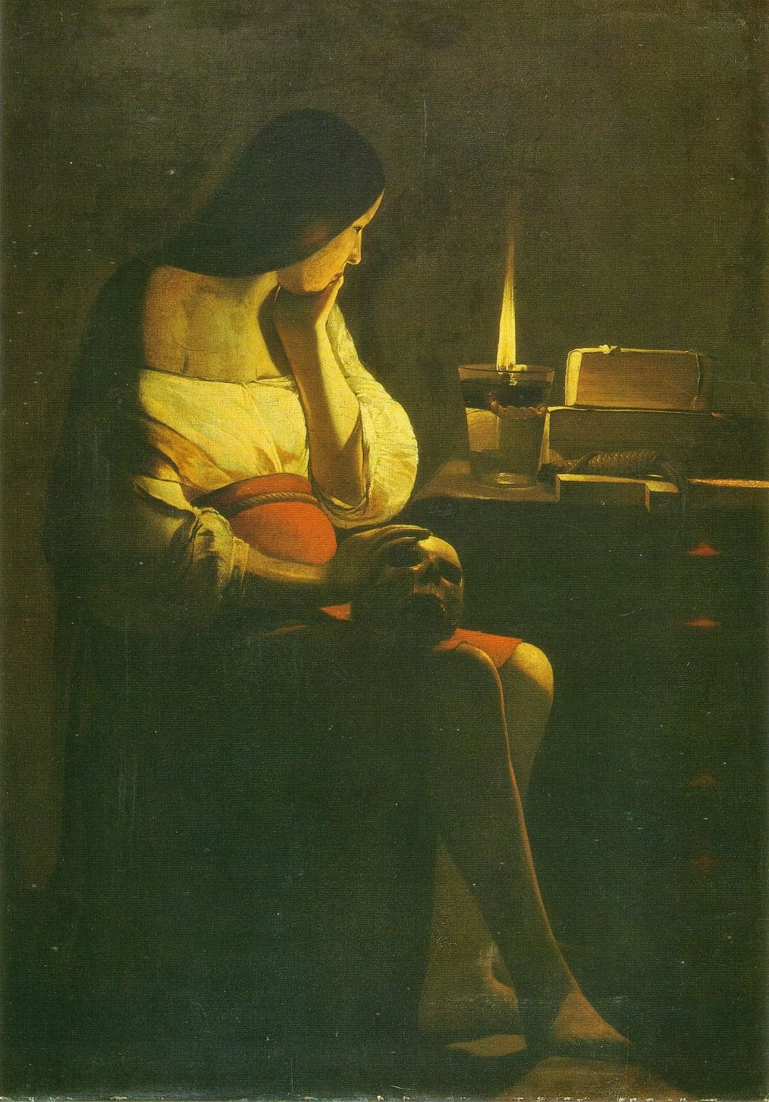 LA MADDALENA PENITENTE Magdalene of Night Light MADDALENA TERFF Georges de La Tour