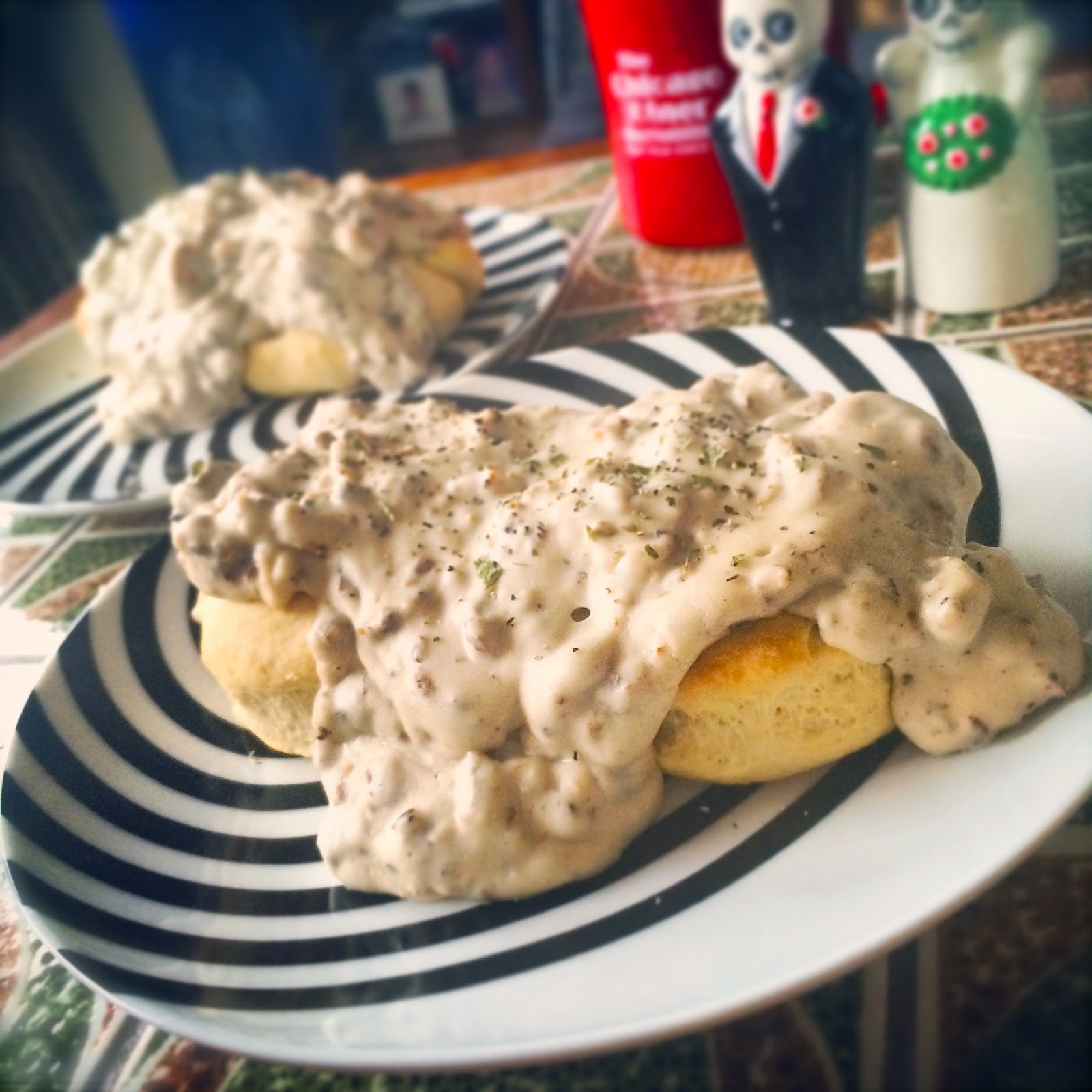Quick and Easy Vegan Breakfast Biscuits 'N' Gravy, AKA Hangover Helper