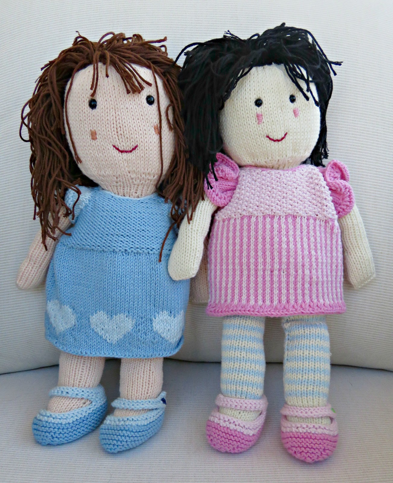 hand knitted rag doll