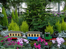 Toy train Allan Gardens Conservatory Christmas Flower Show 2014 by garden muses-not another Toronto gardening blog