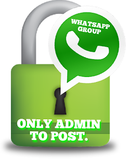 Only Admin can post in WhatsApp group.