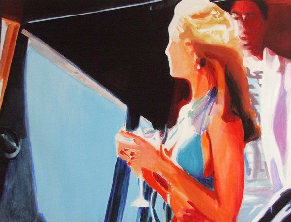 Na lodi II.  • 2009 • akryl, akvarel, plátno • 110x145cm