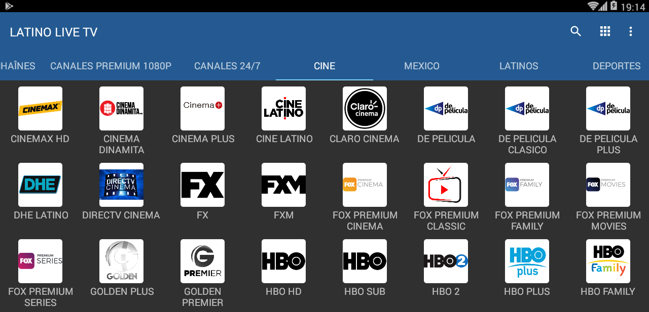Iptv with mexican channels