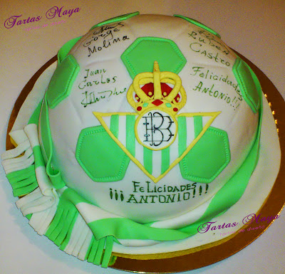 Tarta balon de Betis