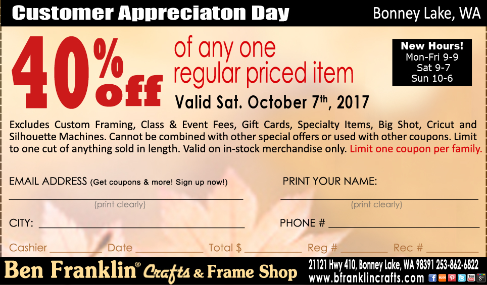 Frameworks coupons