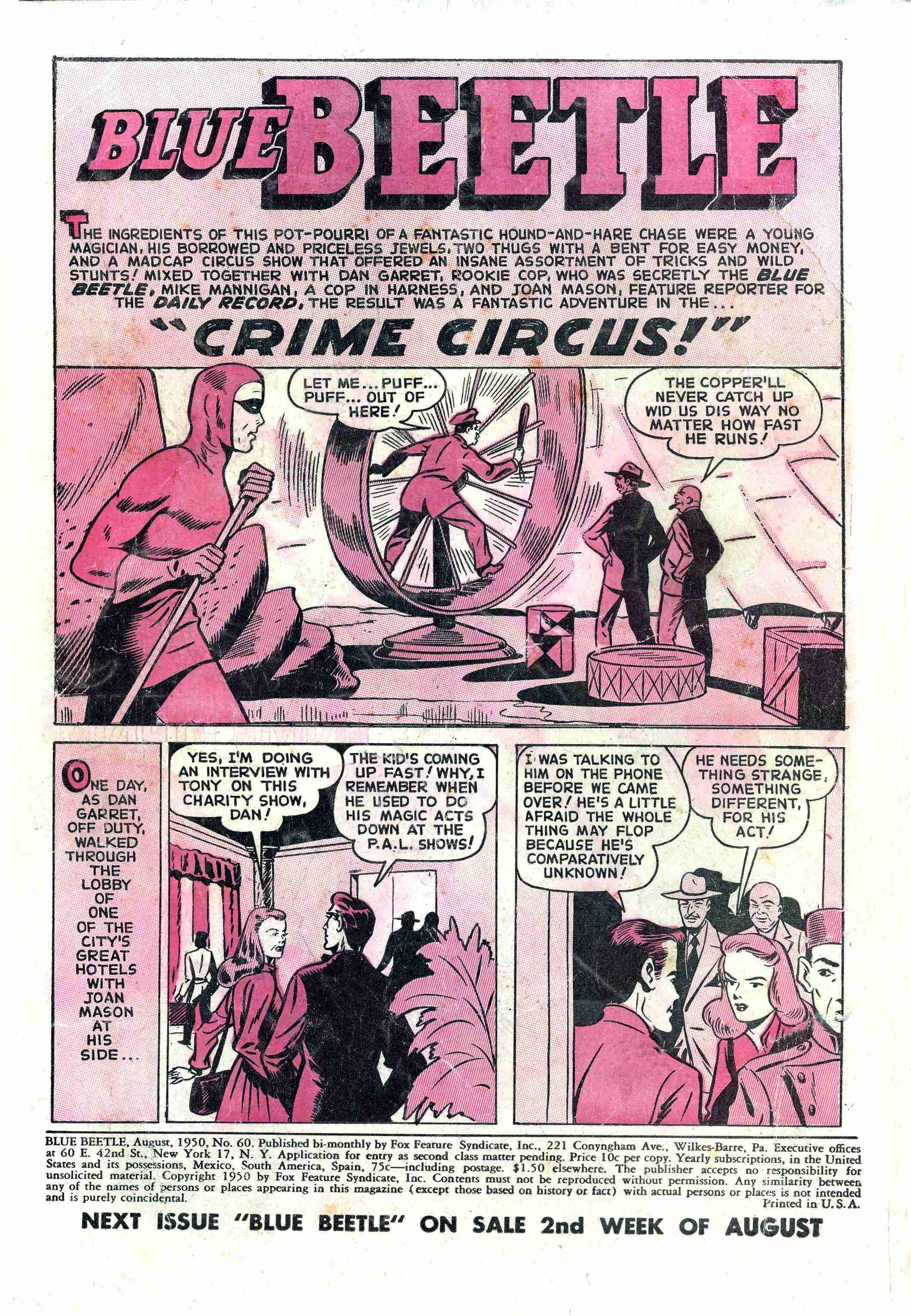 Read online The Blue Beetle comic -  Issue #60 - 2