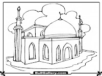 Printable Mosque Coloring Pages Bull Gallery