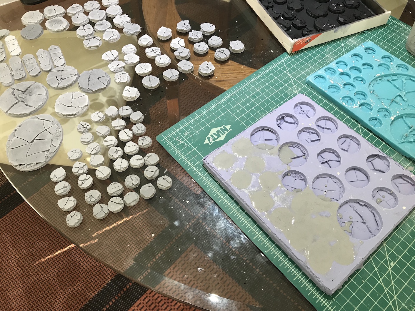 40k Hobby Blog Casting Bases Using Dental Plaster