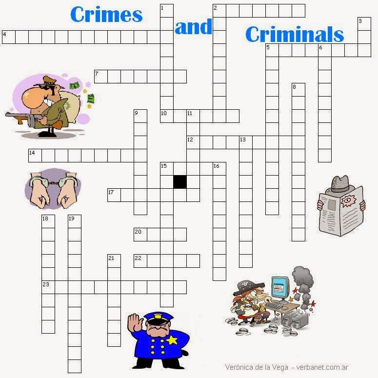 I Heart English Crime Puzzle