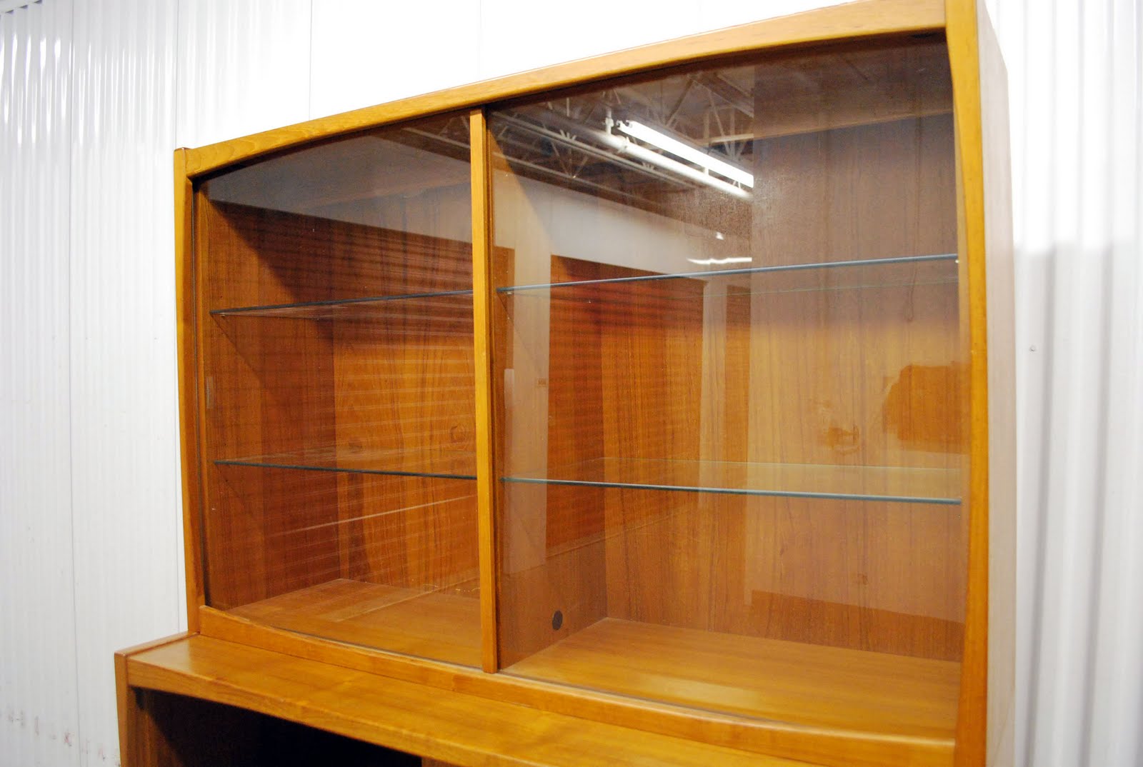 junk2funk Mid Century Danish Modern Teak China Hutch