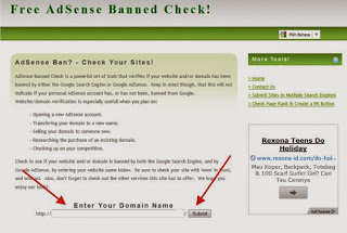 Cara Mengetahui Blog yang di Banned Google adsense 