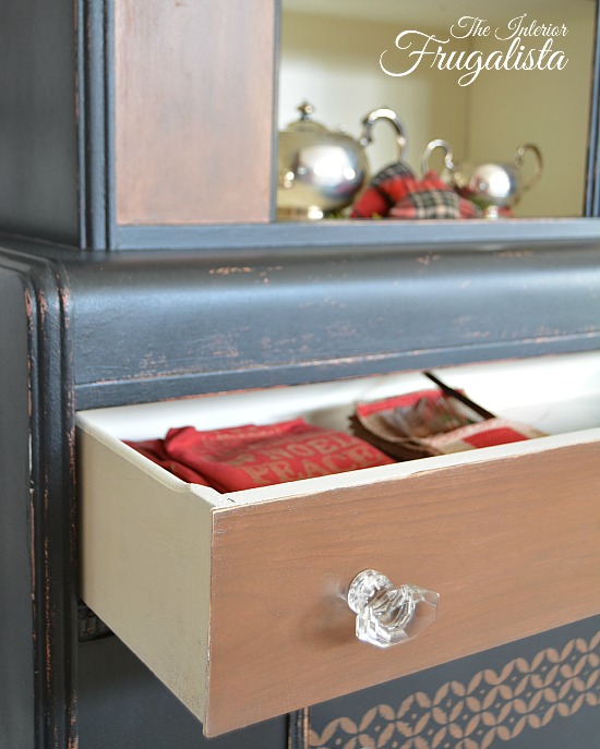 Antique Waterfall Hutch Makeover Interior Frugalista