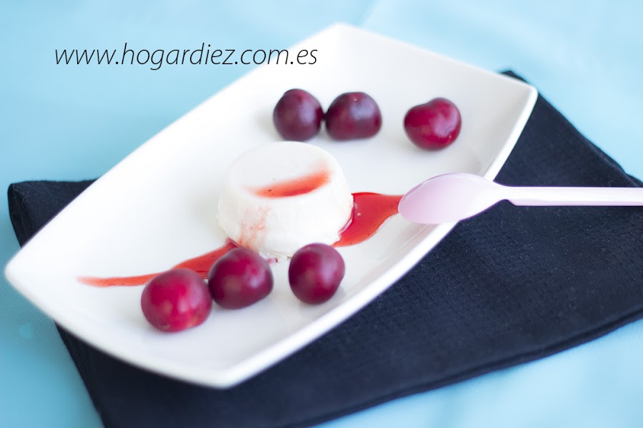 Panna Cotta cerezas 