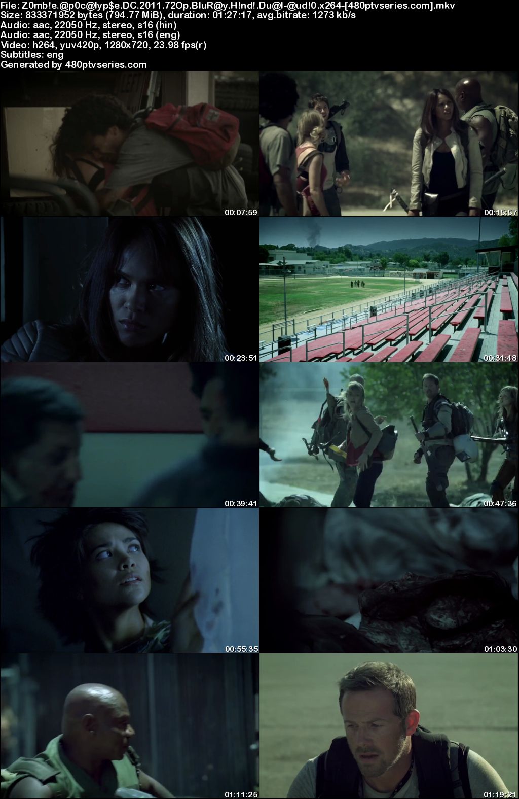Watch Online Free Zombie Apocalypse (2011) Full Hindi Dual Audio Movie Download 480p 720p BluRay