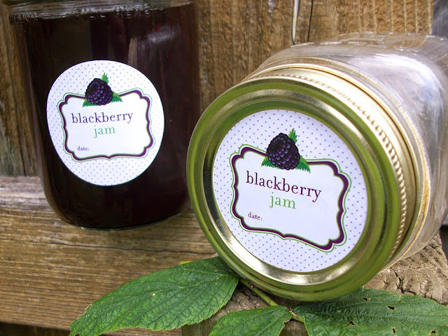 blackberry jam label