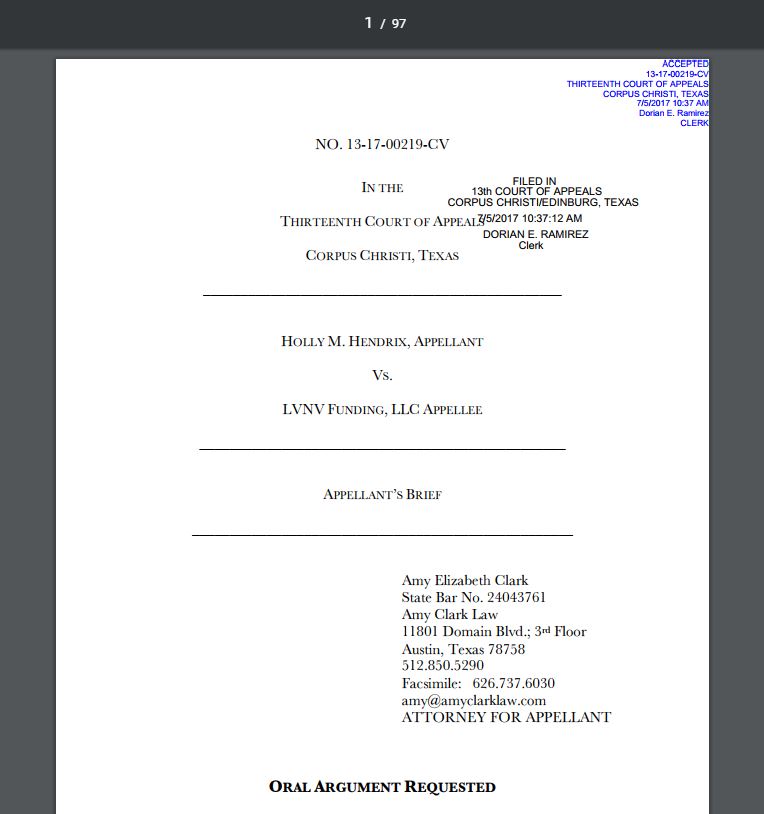 Consumer Debt Litigation (mostly Texas) LVNV Funding agrees to
