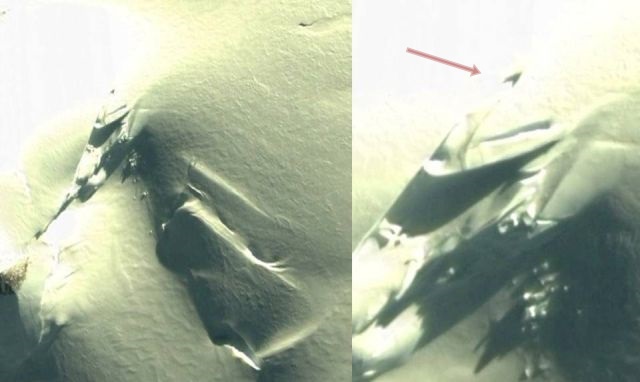 V-shaped UFO launched from Secret Base in Antarctica  V-shaped%2BUFO%2Base%2BAntarctica%2B%25281%2529