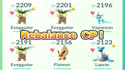 Daftar Lengkap Rebalance Combat Power(CP) Pokemon di Pokemon Go