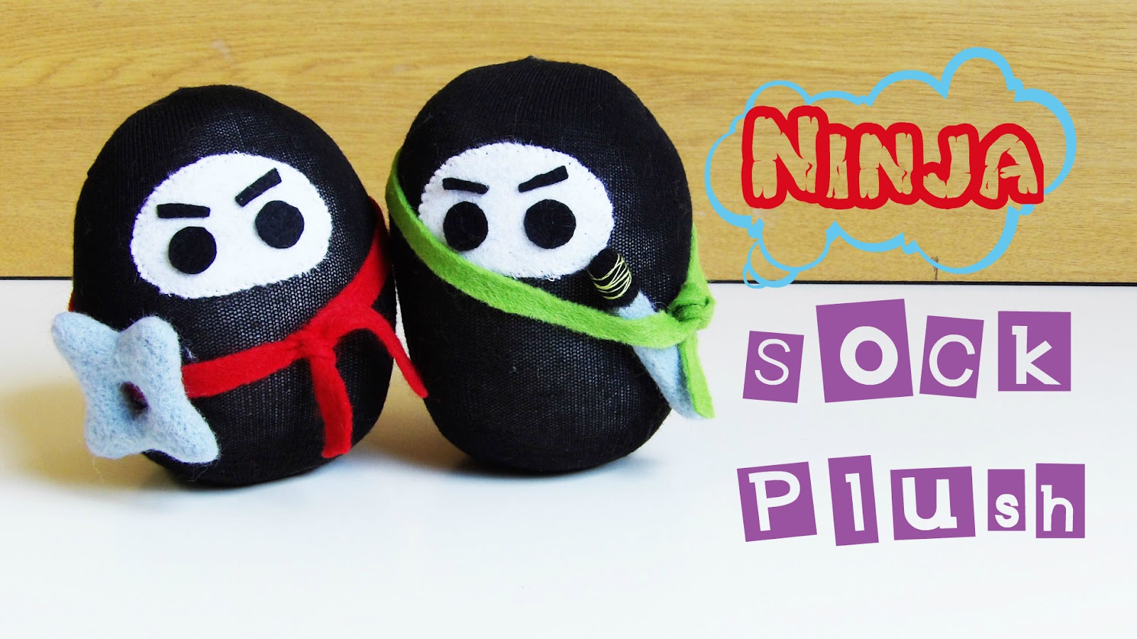Ninja Sock Plush DIY How to make a ninja plush using socks! Madi Unnie