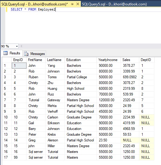 Nu Alam: SQL Server : SELECT dan WHERE