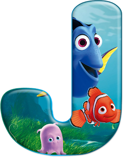 Abecedario Buscando a Nemo y Buscando a Dory. Finding Nemo Alphabet with Dory.