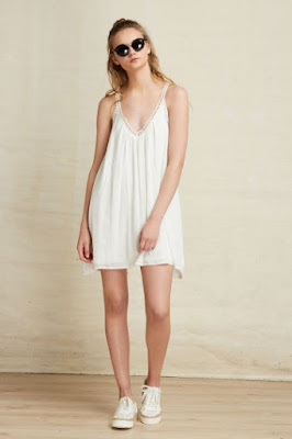 Plns vestido blanco de tirantas juvenil