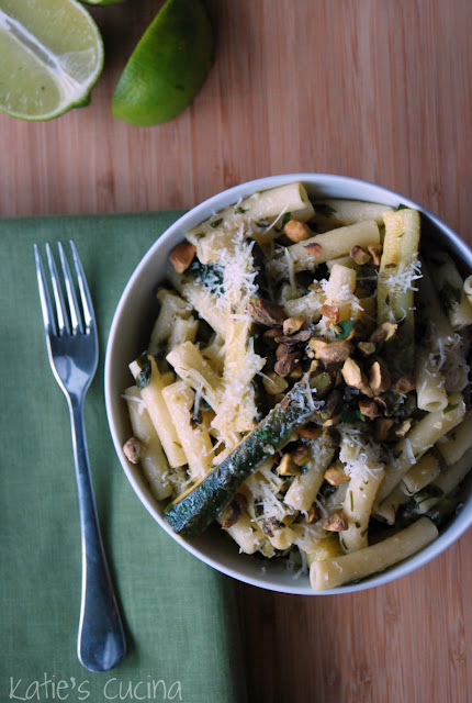 Ziti and Zucchini with Lime & Herbs