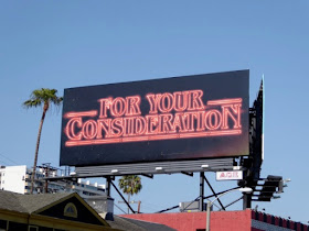Stranger Things For Your Consideration neon billboard Stranger Things For Your Consideration neon billboard
