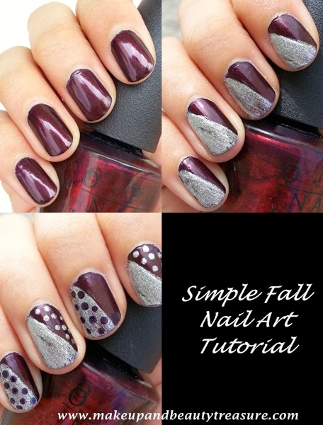 best makeup beauty mommy blog of india: Simple Nail Art Tutorial for Fall