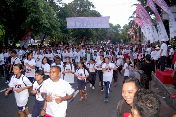 Lari 5 KM, Samgar Kamlasi Butuh 17,31 Menit
