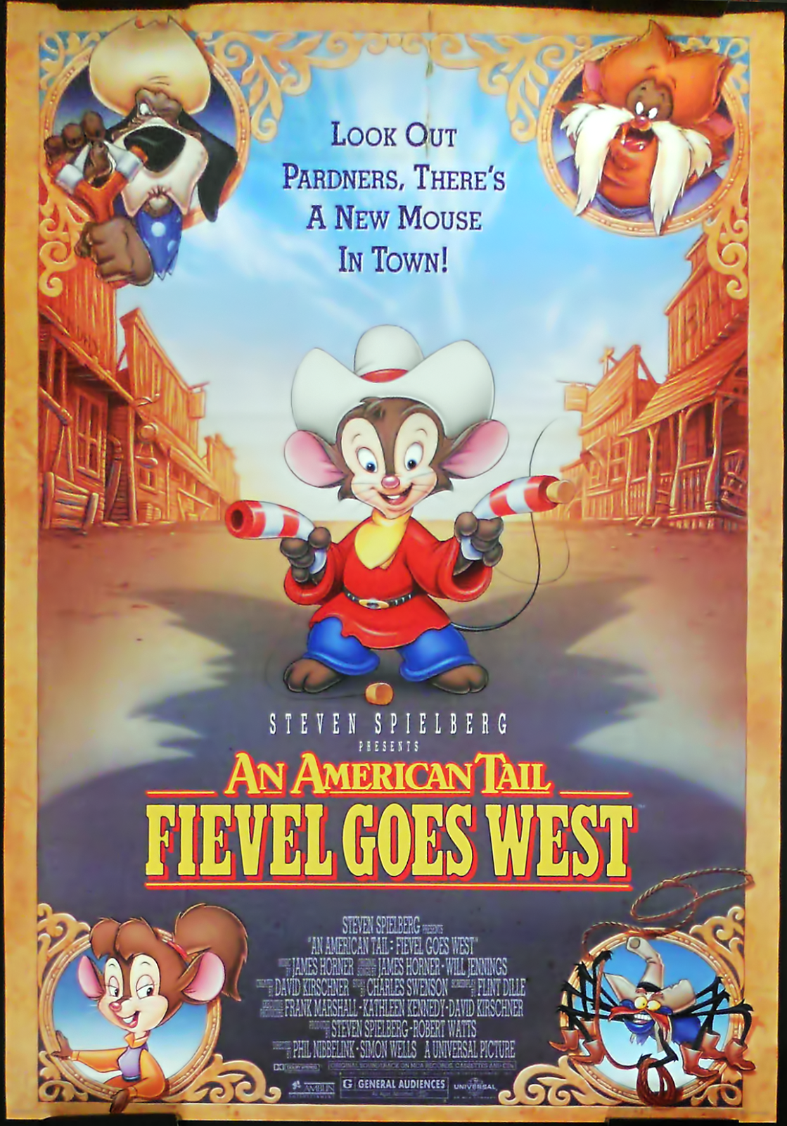 An American Tail Fievel Goes West Universal 1991 Post - vrogue.co