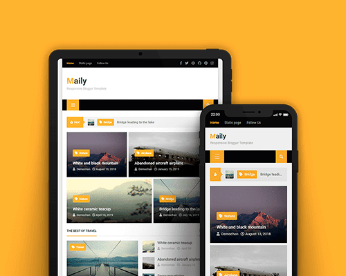template anime blogger responsive