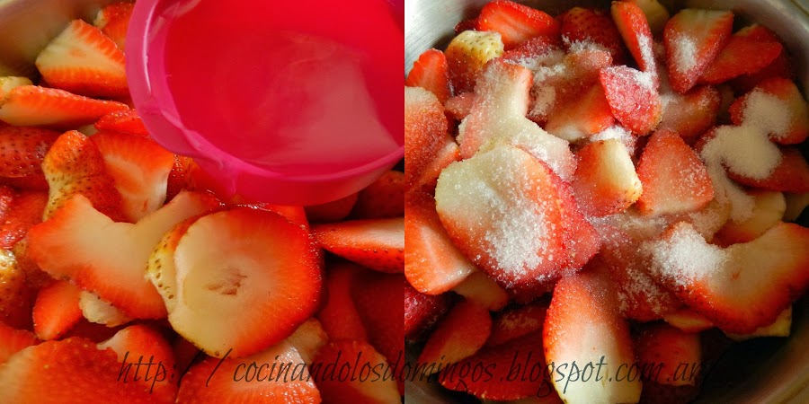 salsa de fresas