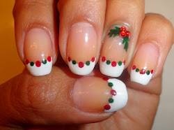 nails christmas holly fancy dots polish gems schmancy inspired berries nail designs simple easy french holiday manicure xmas days did