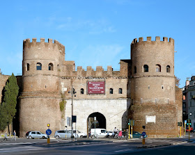 Porta San Paolo, where Via Ostiense leaves Rome