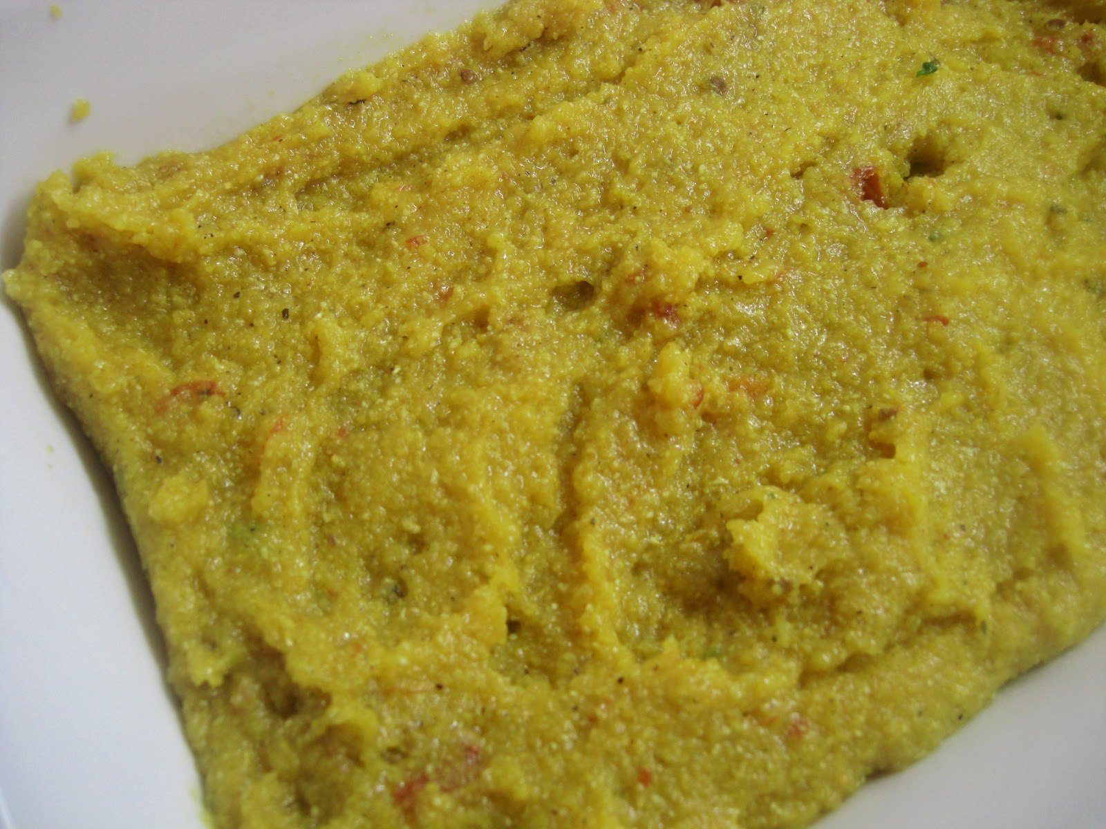 Veganine: Polenta-Spinat-Tomaten &amp;quot;Schnitten&amp;quot;