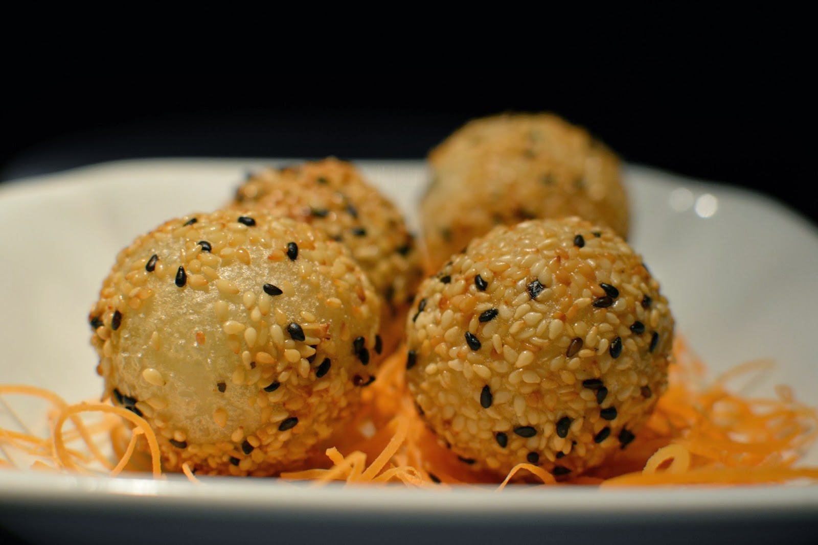 Hakkasan sesame balls for golden week